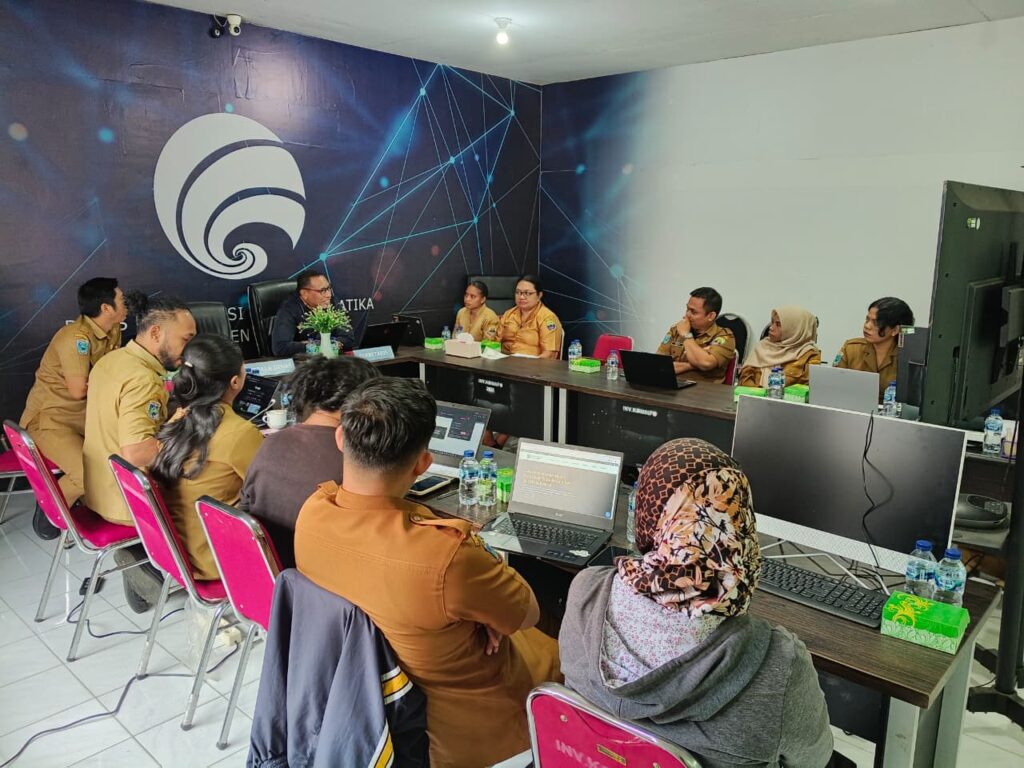Mendukung Implementasi SPBE, BKPSDM Mengikuti Kegiatan  Pendampingan Pengelolaan Website Perangkat Daerah di Dinas Kominfo